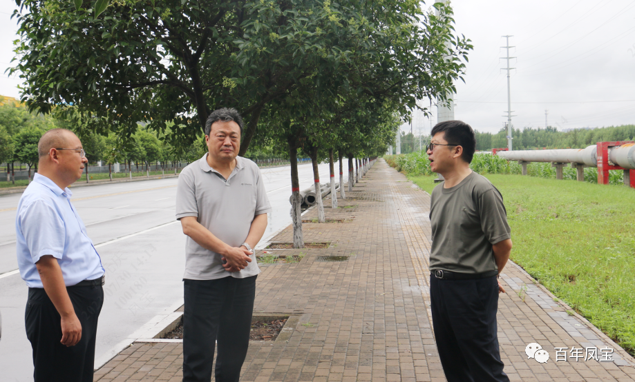 雷涛到乐发特钢集团调研指导防汛工作